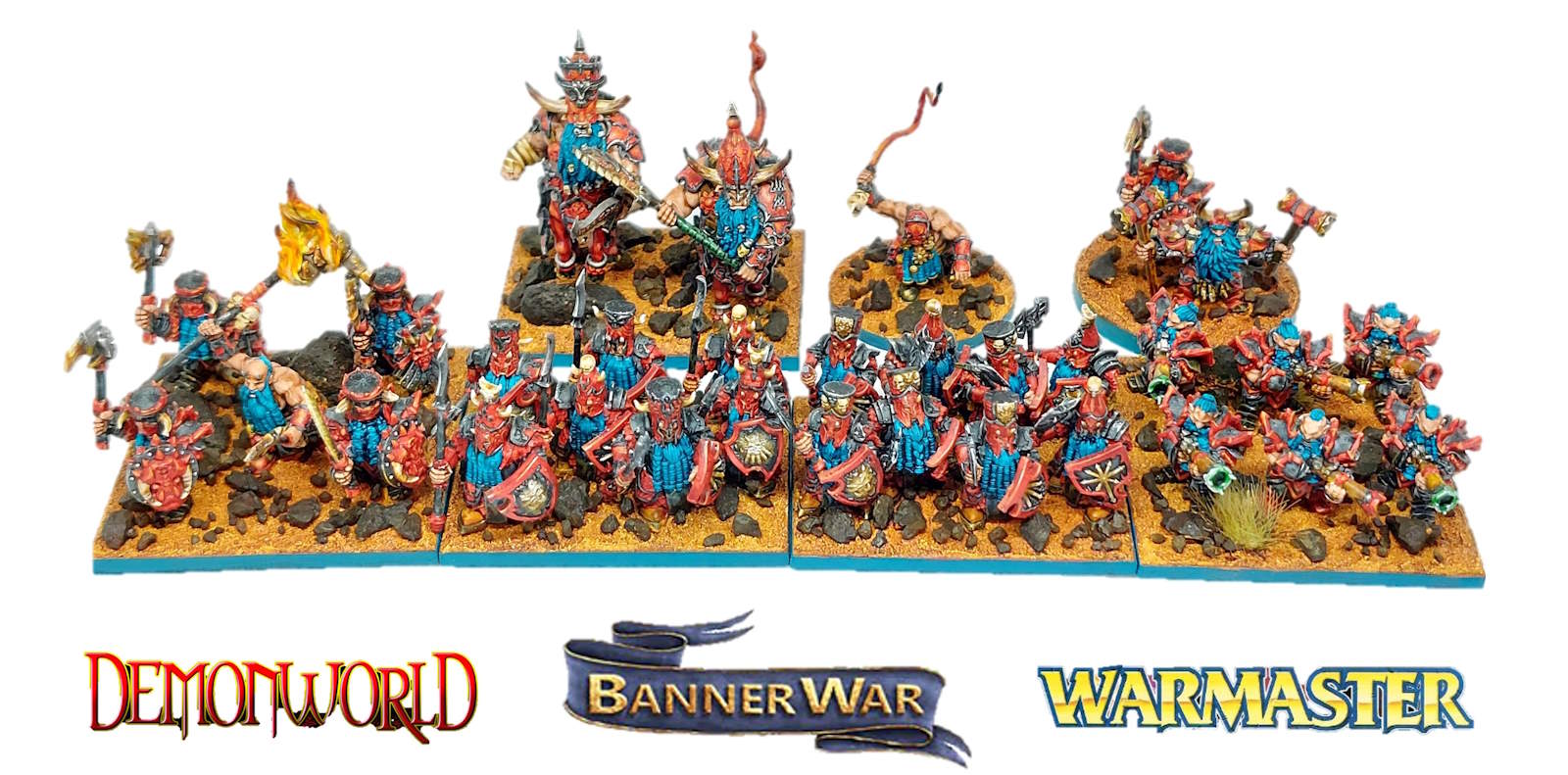 Figurines type Warmaster, BDA ou MiniHammer 